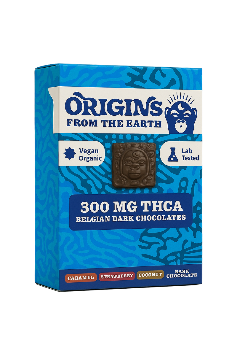 300MG THCA Belgian Dark Chocolates - 100 Piece Mixed Box